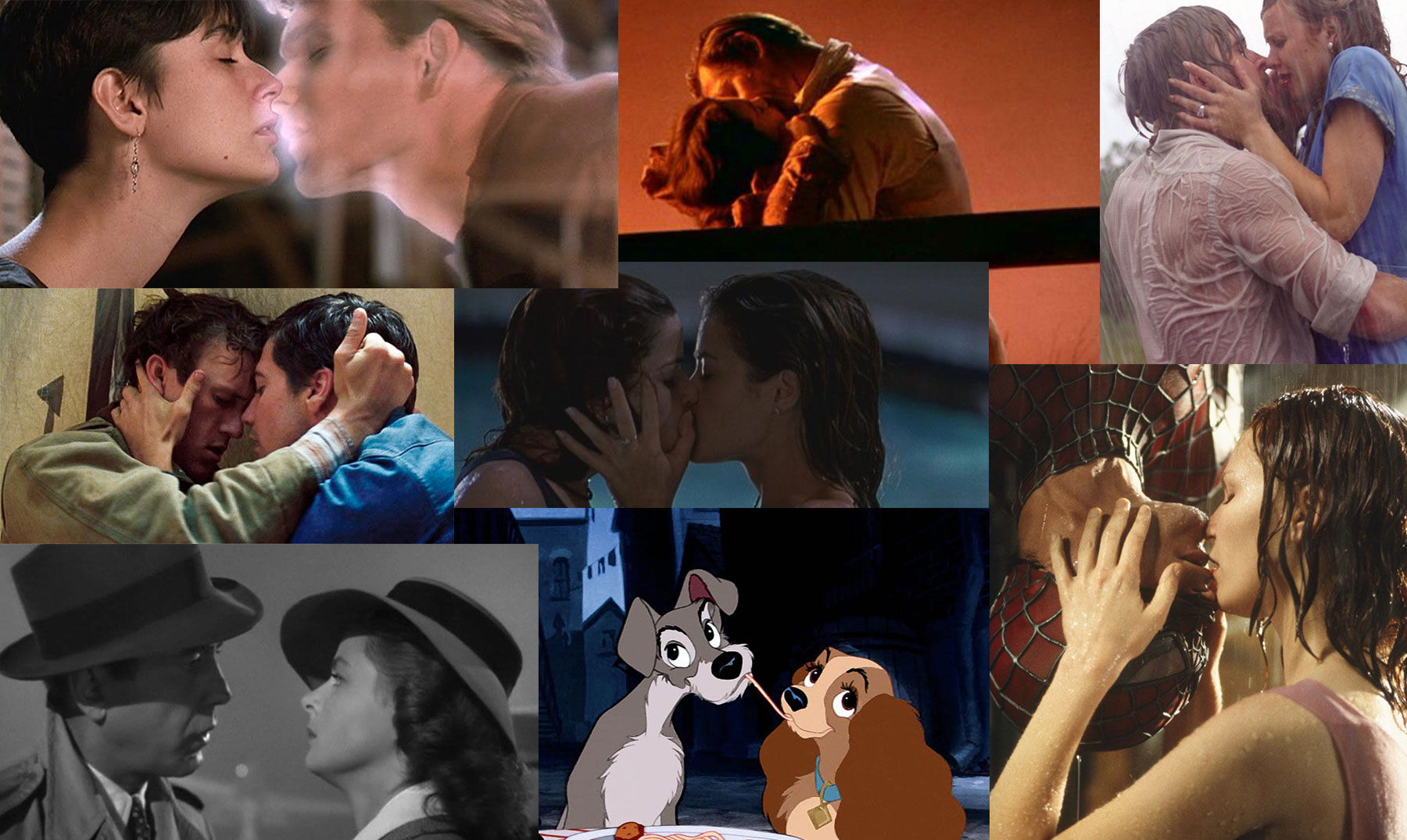 Os 10 melhores beijos da história do cinema
